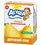 Сок "Агуша" 200мл. Груша/ яблоко-персик. 1/18шт.