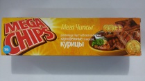 Чипсы "MEGA CHIPS" курица. 100гр, 1/25