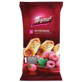 Печенье "Купелька" с малиной 225 г. 1/16