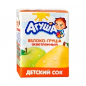 Сок "Агуша" 200мл. Яблоко-груша. 1/18шт.