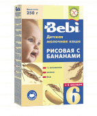 Каша Беби 250гр. молоч. рис, банан с 6 мес. 1/18