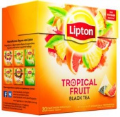Липтон Tropical Fruit 20пирамидок 36г
