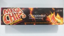 Чипсы "MEGA CHIPS" со вкусом тайского перцы. 100гр, 1/25