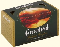 Чай "Greenfield"  Голден Цейлон 2г*25  50г  1/10 черн.