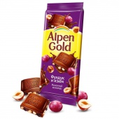 Альпен гольд  молочный шоколад с  фундук 85гр.