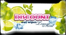 Влажные cалфетки Discount Lime Mint 15шт