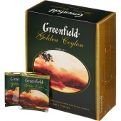 Чай 100 пакетиков Грин филд Golden Ceylon