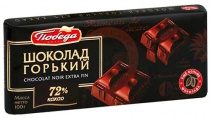 Шоколад ПОБЕДА горький 72% 100гр. 1/20