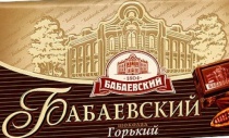 Шоколадная плитка Бабаевский горький 100гр.