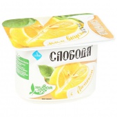 Йогурт творожок "Слобода"лимон 125гр 